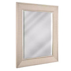 Head West 18"x24" Pave Brushed Nickel Stylish Bathroom and Wall Mirror