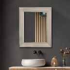 Head West 18"x24" Specchio da Parete e Bagno Elegante in Nichel Spazzolato Pave