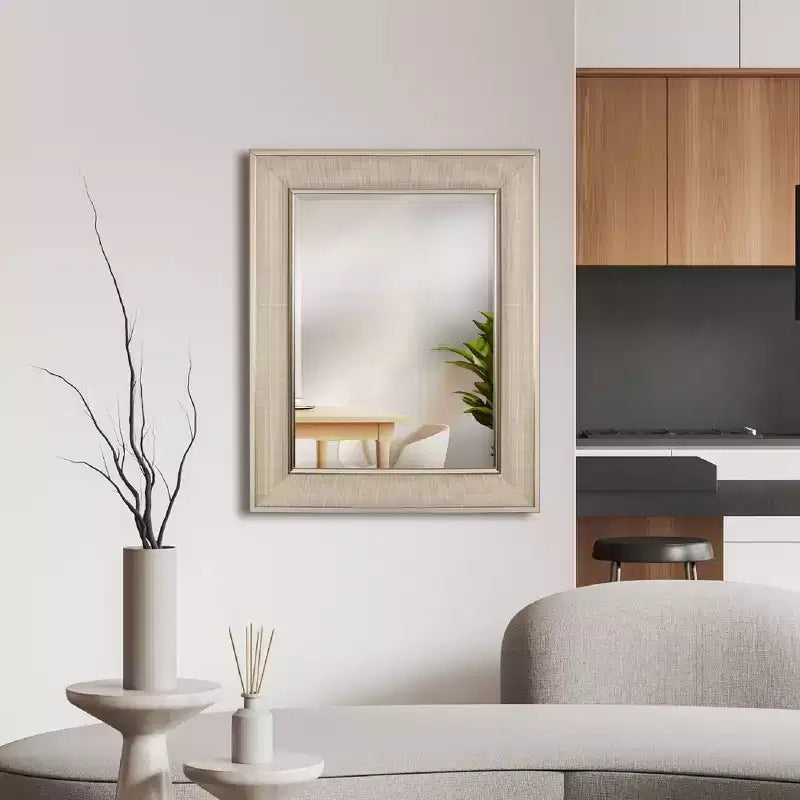 Head West 18"x24" Specchio da Parete e Bagno Elegante in Nichel Spazzolato Pave