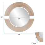 Specchio da parete rettangolare incorniciato Antoni Smokey Gray 36"x24" Howard Elliott: stile moderno, MDF