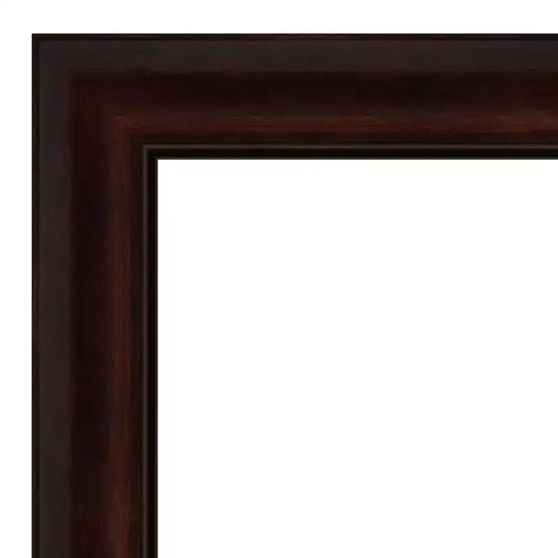 Specchio da Parete Non Smussato Marrone Chicco di Caffè 41" x 29" - Amanti Art
