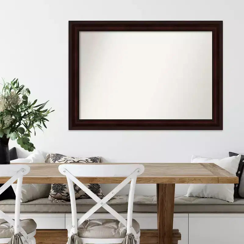 Specchio da Parete Non Smussato Marrone Chicco di Caffè 41" x 29" - Amanti Art