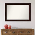 Specchio da Parete Non Smussato Marrone Chicco di Caffè 41" x 29" - Amanti Art