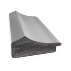 Specchio da parete stretto per bagno Amanti Art, 58 x 73 cm, non smussato, con picco, nichel lucido - include accessori per il montaggio