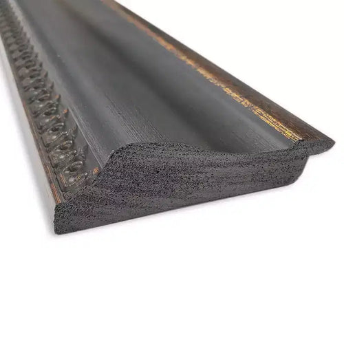Specchio da parete per bagno Thomas in bronzo nero da 42" x 30" senza smussatura - Amanti Art: rettangolare, cornice in polistirene, montaggio a parete