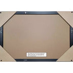 Specchio da parete per bagno Morgan in legno non smussato 40"x29" Bianco/Blu - Amanti Art: Include accessori per il montaggio, cornice in legno