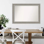 Specchio da Parete Parlor Non Smussato 42" x 30" color Argento - Amanti Art