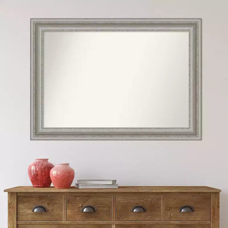 Specchio da Parete Parlor Non Smussato 42" x 30" color Argento - Amanti Art