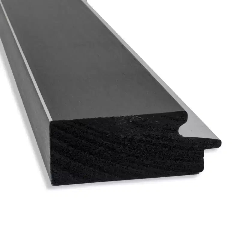Specchio da porta a figura intera 51 x 137 cm non bisellato Eva Black Silver - Amanti Art: da appendere alla porta