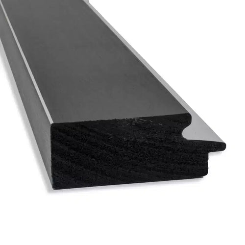 Specchio da porta a figura intera 51 x 137 cm non bisellato Eva Black Silver - Amanti Art: da appendere alla porta