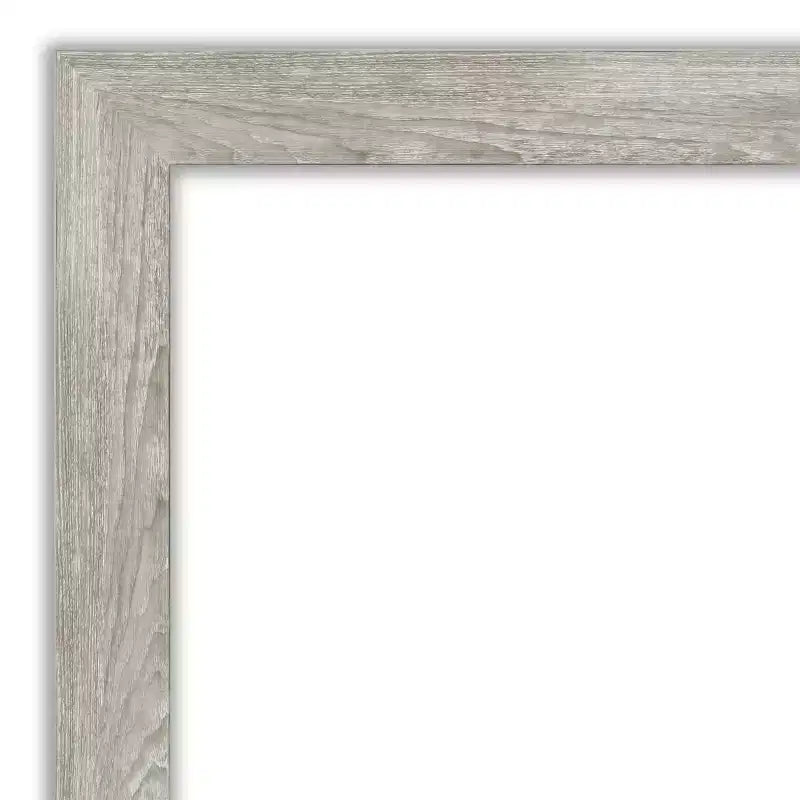 Specchio da parete incorniciato Dove 24" x 30" color grigio chiaro - Amanti Art: rettangolare moderno bisellato, cornice in polistirolo, da parete