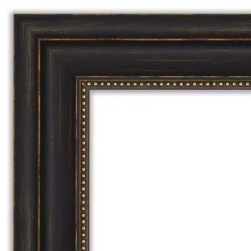 Specchio intero per porta 19" x 53" color bronzo senza smusso - Amanti Art: Cornice in polistirene, accessori di montaggio inclusi