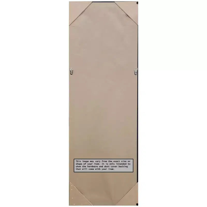 Specchio intero per porta 19" x 53" color bronzo senza smusso - Amanti Art: Cornice in polistirene, accessori di montaggio inclusi
