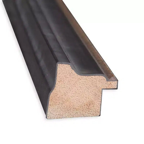 Specchio da parete smussato Ashton in legno nero 99 x 68,5 cm - Amanti Art: rettangolare moderno, nessun montaggio richiesto