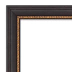 Specchio da parete smussato Ashton in legno nero 99 x 68,5 cm - Amanti Art: rettangolare moderno, nessun montaggio richiesto