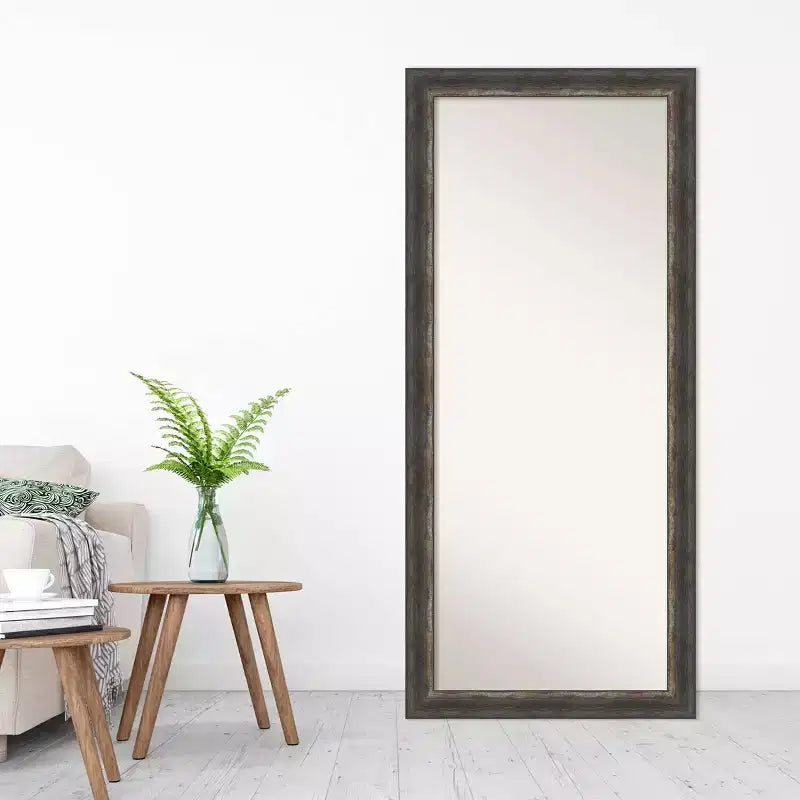 Specchio a figura intera da appoggio a parete Amanti Art, 74 x 165 cm, non smussato, rustico in corteccia
