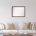 Specchio da parete in legno bronzo scuro con bordo scanalato 30" x 24" - Amanti Art
