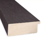 Specchio da parete in legno nero Beveled Bridge 42" x 30" - Amanti Art: Rettangolare moderno, Nessun assemblaggio richiesto