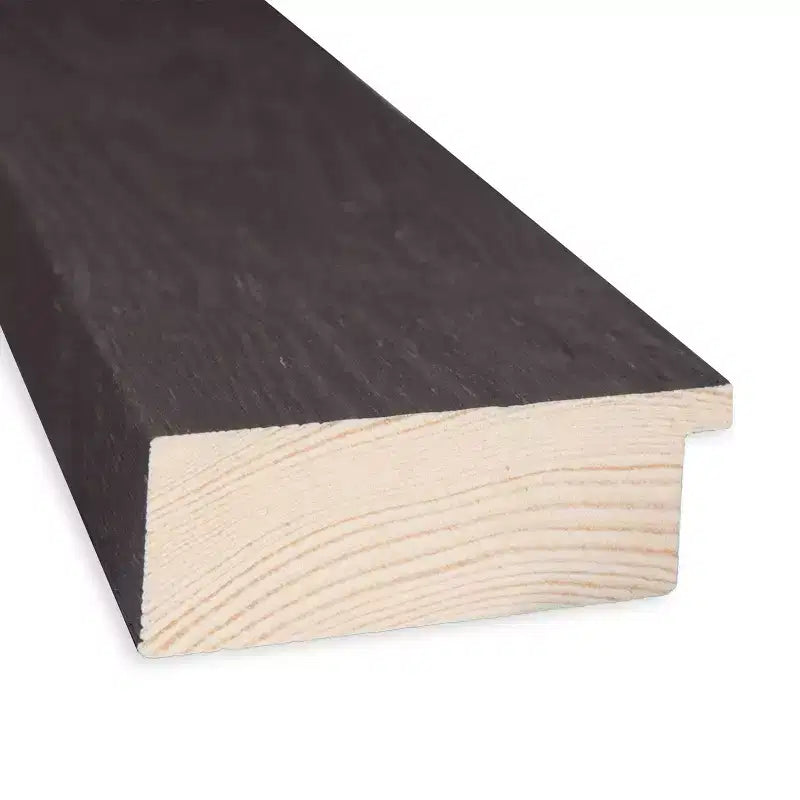 Specchio da parete in legno nero Beveled Bridge 42" x 30" - Amanti Art: Rettangolare moderno, Nessun assemblaggio richiesto