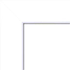 Specchio da parete per bagno in legno Corvino non smussato 31" x 31" bianco - Amanti Art: Design quadrato moderno, include hardware di montaggio