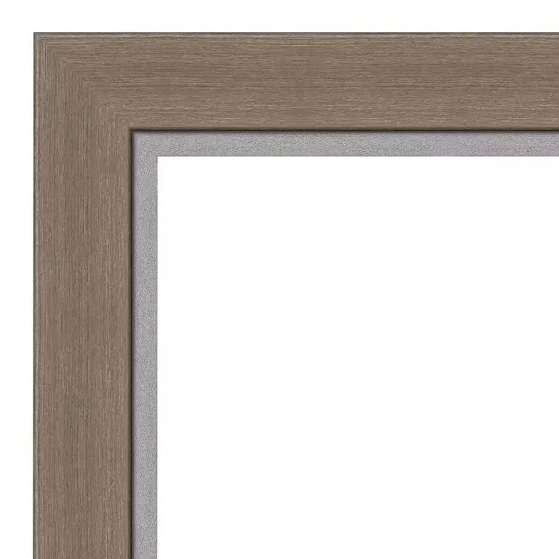 Specchio da parete stretto 31" x 25" non smussato Eva Brown - Amanti Art
