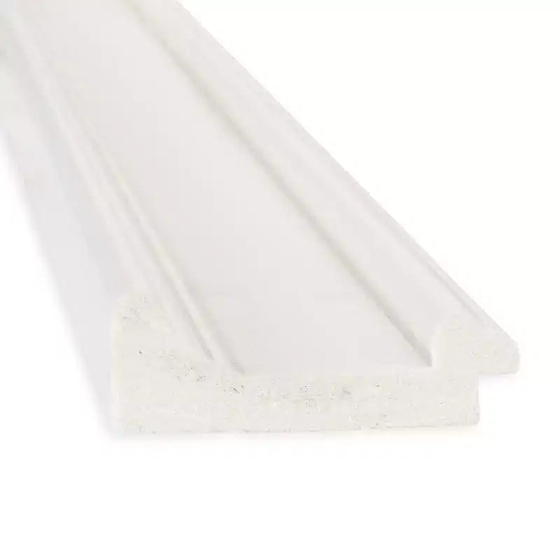 Specchio da parete per bagno Amanti Art 42" x 30" senza bordo smussato bianco Ridge: rettangolare moderno, include l'hardware di montaggio