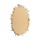 Specchio da parete farfalla Glam Metal oro - Olivia & May: Struttura in ferro, forma rotonda, nessun montaggio richiesto