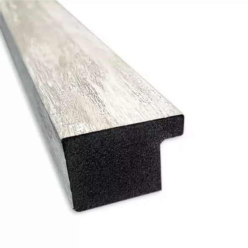 Specchio da Parete Stretto Metallico Screpolato non Smussato da 38" x 26" - Amanti Art: Rettangolare Moderno, Cornice in Polistirene, Include Ferramenta per il Montaggio