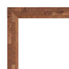 Specchio Amanti Art da 17" x 51" per porta, in legno di noce americano chiaro non smussato modello Fresco