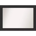 42" x 30" Non-Beveled Shipwreck Black Bathroom Wall Mirror - Amanti Art: Rectangle Vanity, Polystyrene Frame, Wall Mounted