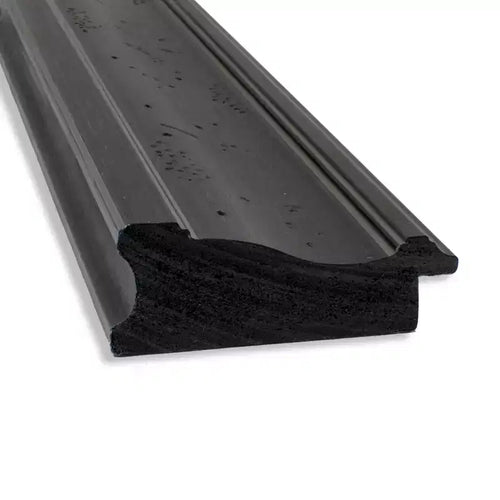 Specchio da parete per bagno nero "Naufragio" senza smusso, 106,7 cm x 76,2 cm - Amanti Art: specchio rettangolare, cornice in polistirene, montaggio a parete