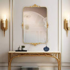 Specchio da parete rettangolare 26"x40" Howard Elliott Wanstead Park con cornice dorata