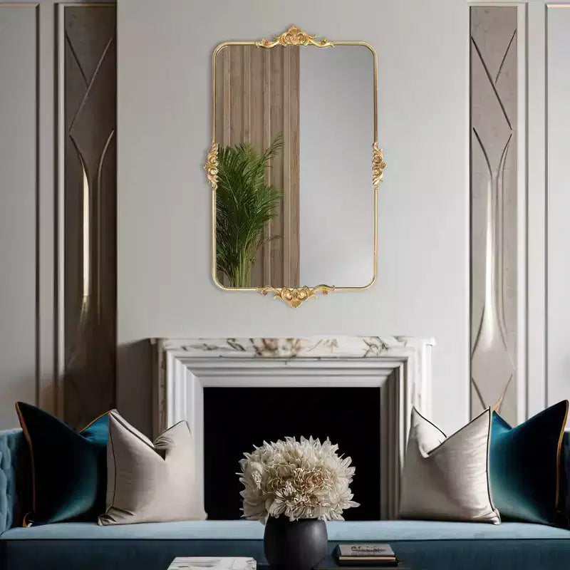 Specchio da parete rettangolare 26"x40" Howard Elliott Wanstead Park con cornice dorata