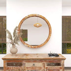 Specchio da Parete Vintage Marrone - Olivia & May