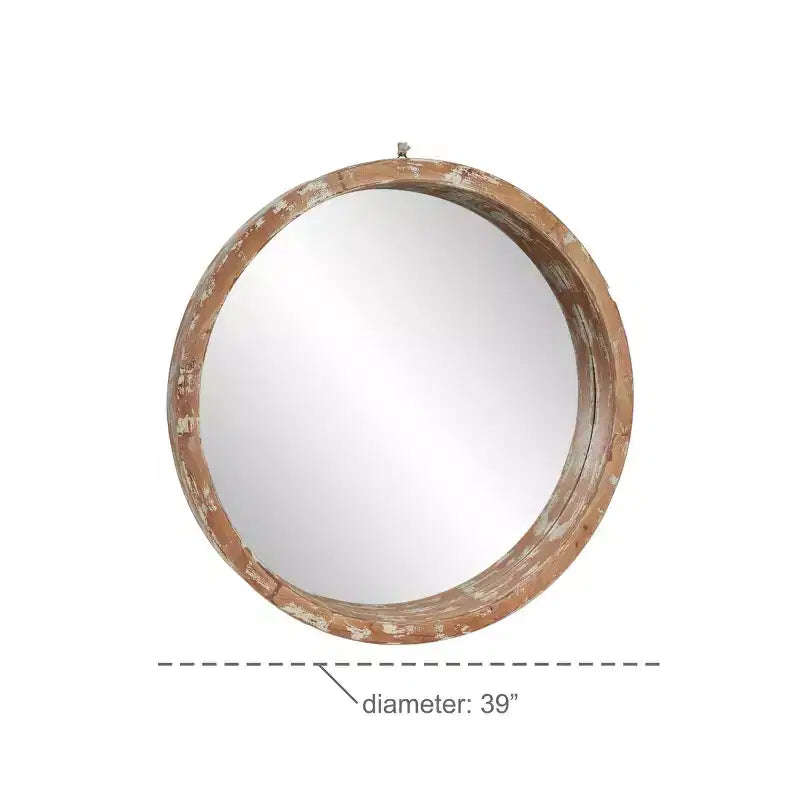 Specchio da Parete Vintage Marrone - Olivia & May