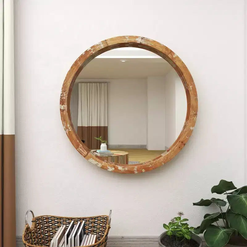 Specchio da Parete Vintage Marrone - Olivia & May