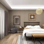 Specchio da parete intagliato floreale in legno Acanto Marrone - Olivia & May
