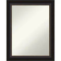 23" x 29" Non-Beveled Trio Oil Rubbed Bronze Wall Mirror - Amanti Art: Modern Rectangle, Includes Mount Hardware