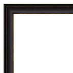 Specchio da parete rettangolare non bisellato da 23" x 29" Trio bronzo lucidato a olio - Amanti Art: moderno, include hardware di montaggio
