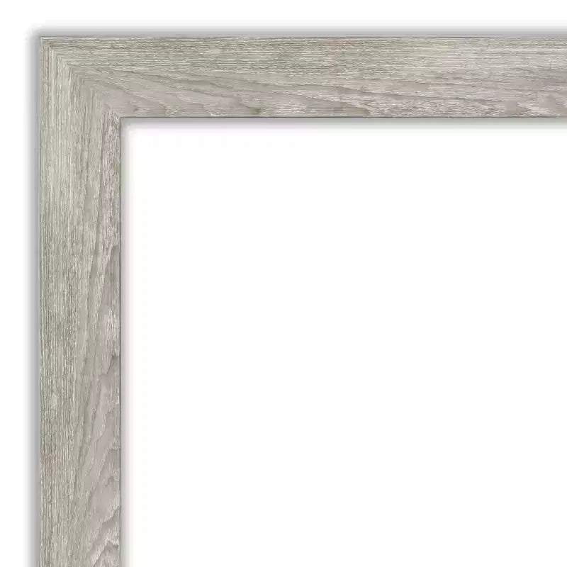 Specchio da parete stretto con cornice Dove, 24" x 24", finitura Graywash - Amanti Art