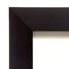 Specchio da parete per bagno in legno color Espresso Portico, non smussato, 81 x 81 cm - Amanti Art: design quadrato moderno, montaggio a parete, hardware incluso