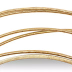 Specchio da parete in metallo con cornice ad anelli sovrapposti oro - Olivia & May: Stile contemporaneo, cornice in ferro, 38.38"