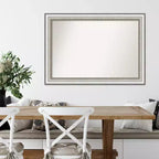 Specchio da parete argento per salone non smussato 41" x 29" - Amanti Art