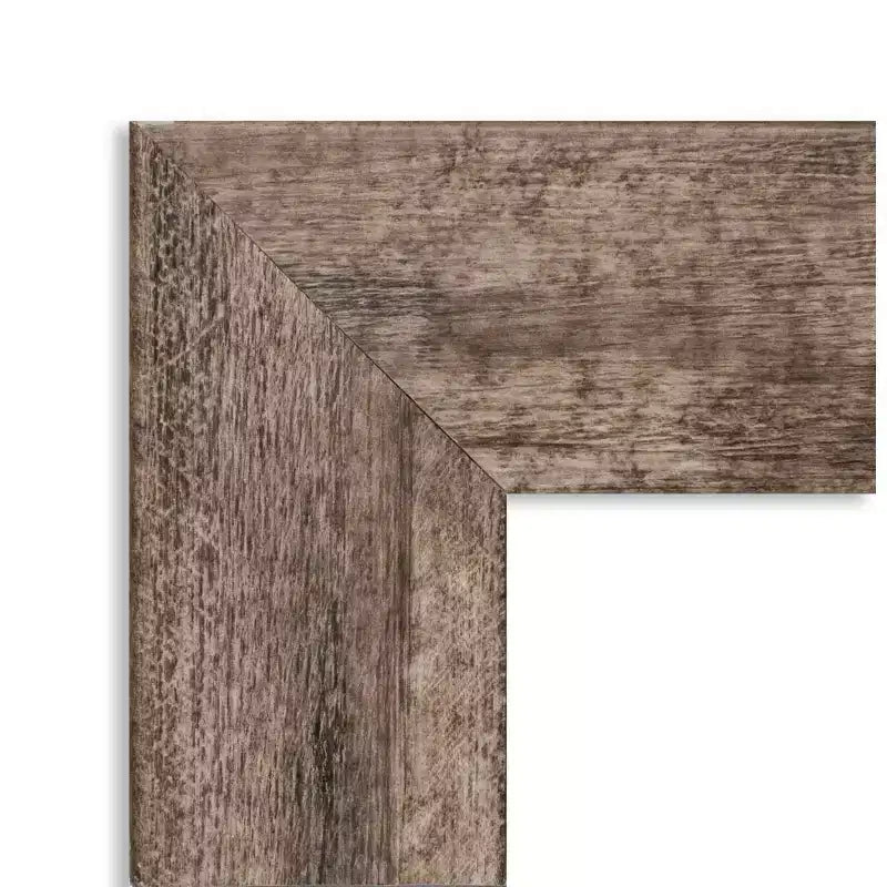 Specchio da porta 20" x 54" in legno marrone con gufo non smussato - Amanti Art