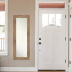 Specchio da porta 20" x 54" in legno marrone con gufo non smussato - Amanti Art