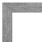 Specchio da parete rustico con cornice in corteccia 25" x 25" grigio - Amanti Art: quadrato smussato, decorazioni per l'ingresso, nessun montaggio richiesto