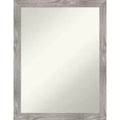 21" x 27" Non-Beveled Dove Square Bathroom Wall Mirror Gray Wash - Amanti Art