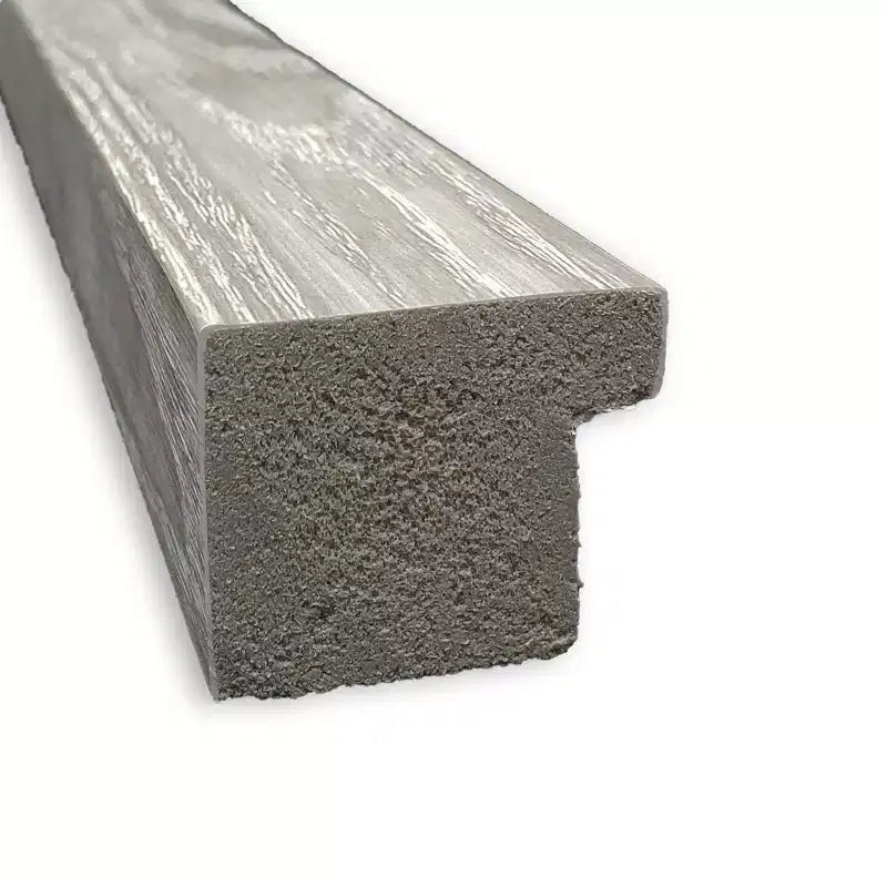 Specchio da bagno da parete quadrato Dove da 21" x 27" senza smussatura grigio lavato - Amanti Art