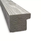 Specchio da bagno da parete quadrato Dove da 21" x 27" senza smussatura grigio lavato - Amanti Art