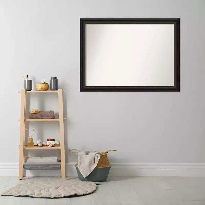 Specchio da parete per bagno Amanti Art Trio, 43" x 32", senza smussatura, finitura bronzo anticato: rettangolare, cornice in polistirene, montato a parete